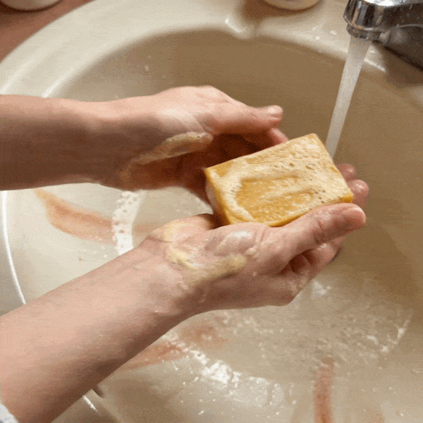 1. Wet your skin